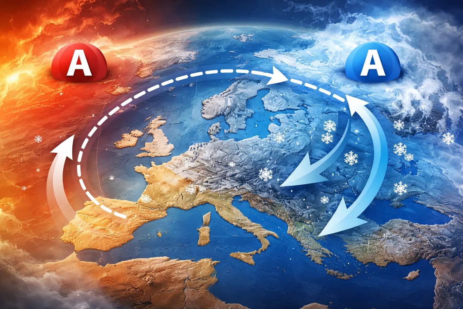 Voeikov axis: Po takmer 10 rokoch hrozí návrat silných mrazov do Európy