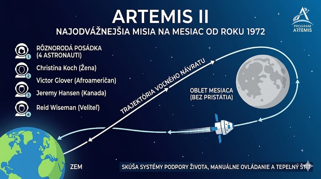Artemis II: Najodvážnejšia cesta k Mesiacu od roku 1972
