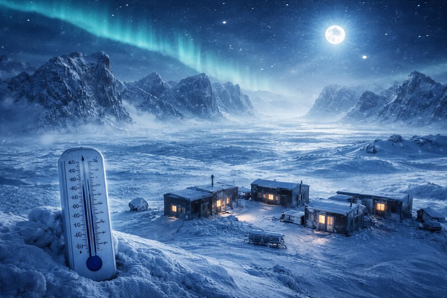 Potvorný mráz v Grónsku: Najchladnejšie miesto na Zemi s teplotami pod −50 °C