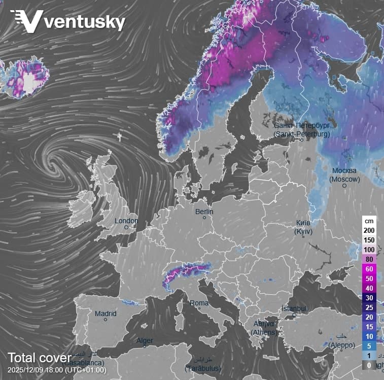 🌍 Na severnej pologuli je teraz najmenej snehu za posledných 20 rokov