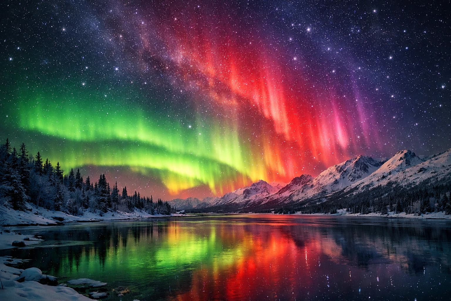 Prečo má polárna žiara zelenú, červenú aj fialovú farbu? Veda za aurorou