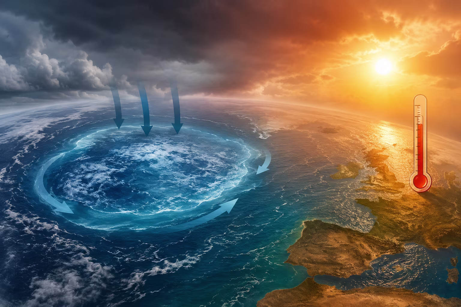 Atlantický studený blob: prečo časť oceánu chladne, kým planéta sa otepľuje