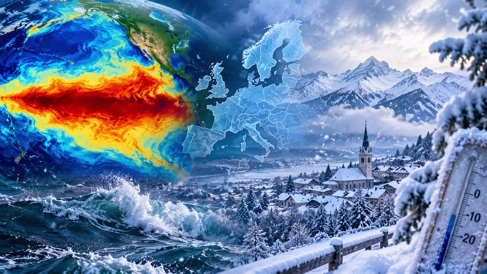 Silné El Niño: Európe hrozí mrazivá zima so snehom