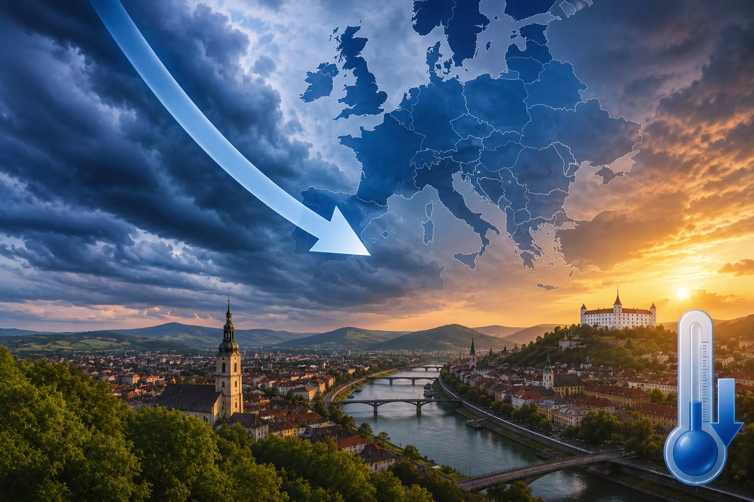 Do strednej Európy prenikne studený vzduch: Slovensko čaká budúci týždeň prekvapivé ochladenie
