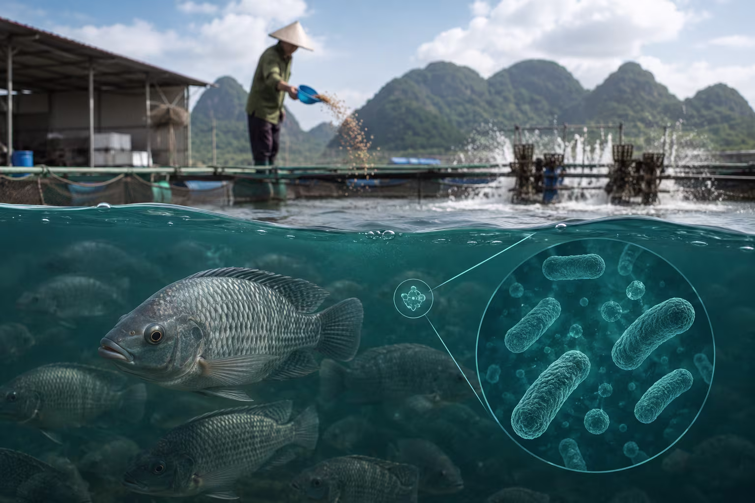 Baktérie odolné voči antibiotikám vo vietnamských chovoch rýb | Výskum