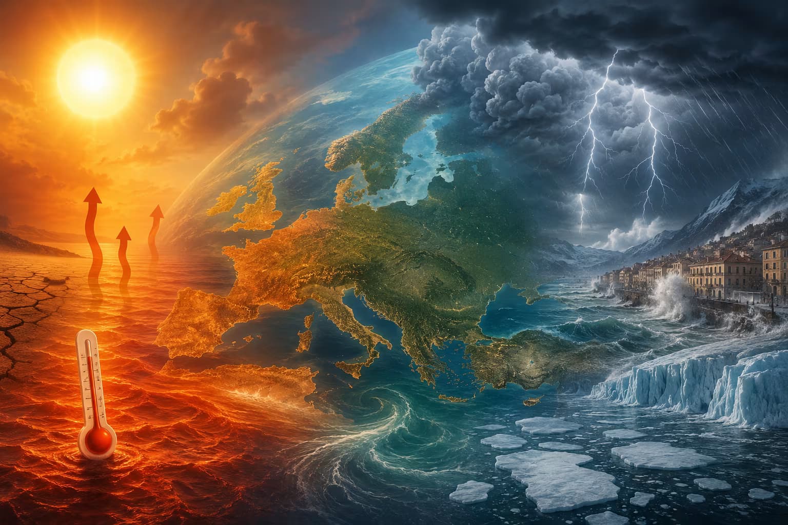 Neobvyklé otepľovanie európskych morí: Príčiny extrémnych počasí a klimatické zmeny